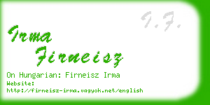 irma firneisz business card